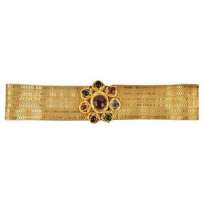 Pre-owned Chanel Belt By Karl Lagerfeld Fall-winter 1996 In Sand