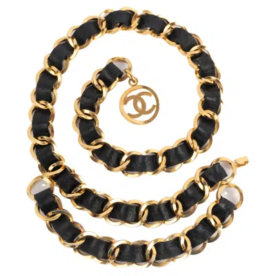 Pre-owned Chanel Belt Fall-winter 1991 In Black