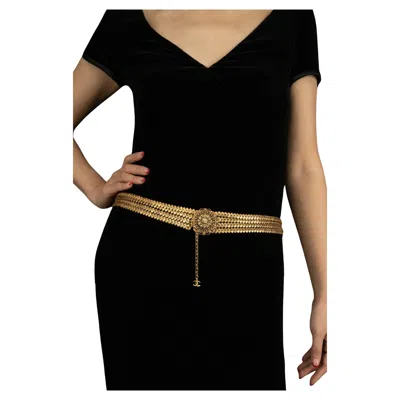 Pre-owned Chanel Belt Haute Couture By Coco  Circa 1960 In Black