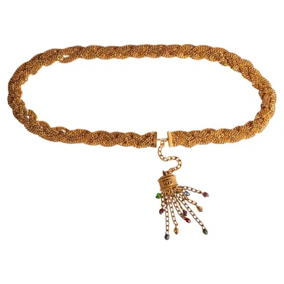Pre-owned Chanel Belt Haute Couture By Coco  Circa 1960 In Brown