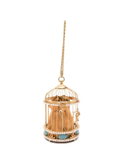 Pre-owned Chanel Birdcage-design Tote Bag In Gold