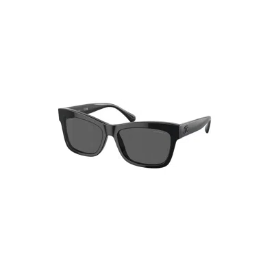 Pre-owned Chanel Black Acetate Sunglasses For Women