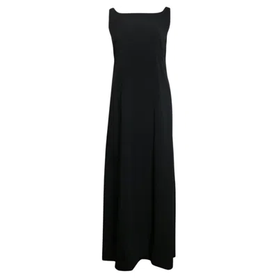 Pre-owned Chanel Black A-line Jersey Maxi Dress