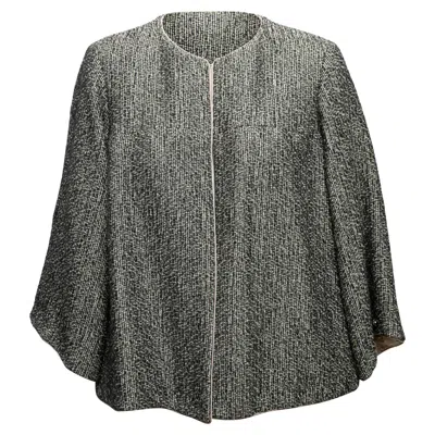 Pre-owned Chanel Black & Multicolor  Alpaca-blend Tweed Jacket Size Fr 44