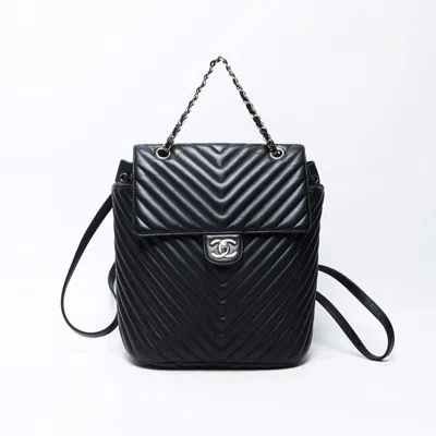 Pre-owned Chanel Black Backpack ()