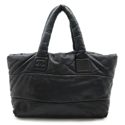 Pre-owned Chanel Black Bordeaux Nylon Shoulder Bag Tote Bag ()