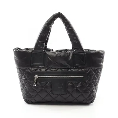 Pre-owned Chanel Black Bordeaux Nylon Tote Bag ()