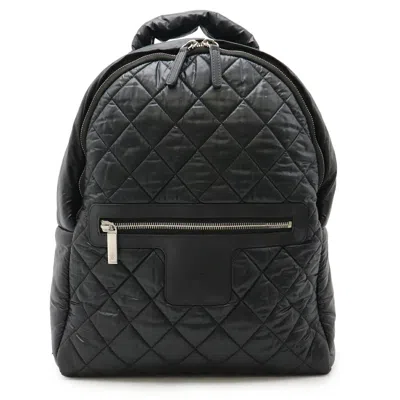 Pre-owned Chanel Black Bordeaux Quilting Backpack ()