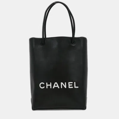 Pre-owned Chanel Black Calfskin Essential Tote Bag