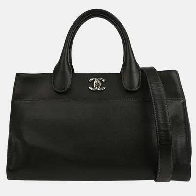 Pre-owned Chanel Black Calfskin Executive Cerf Tote Handbag