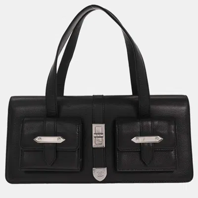 Pre-owned Chanel Black Calfskin Handbag