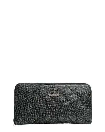 Chanel Black Calfskin Long Wallet (authentic Pre-loved)