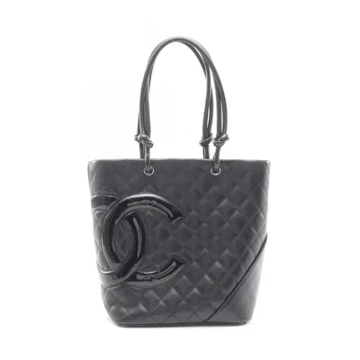 Pre-owned Chanel Black Cambon Ligne Tote Bag ()