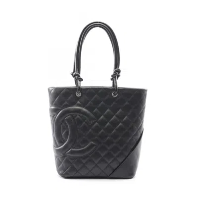 Pre-owned Chanel Black Cambon Ligne Tote Bag ()