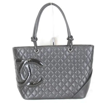 Pre-owned Chanel Black Cambon Ligne Tote Bag ()