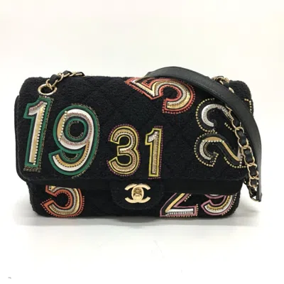 Pre-owned Chanel Black Canvas Shoulder Bag ()