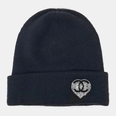 Pre-owned Chanel Black Cashmere Beanie
