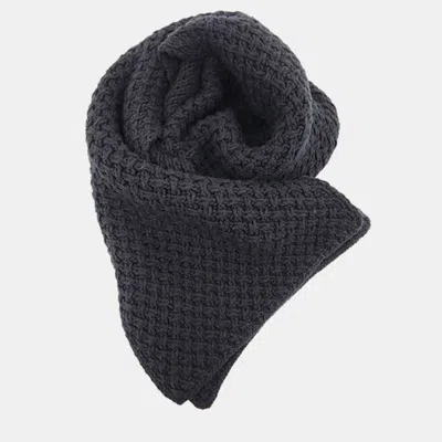 Pre-owned Chanel Black Cashmere Scarf