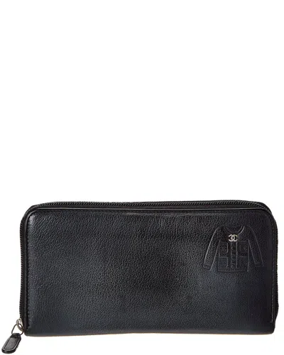 Pre-owned Chanel Black Caviar Leather Cc Wallet (authentic Pre-loved)