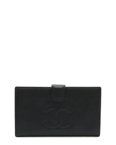 Chanel Black Caviar Leather Long Wallet (authentic Pre-loved)