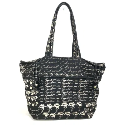 Pre-owned Chanel Black Cloth Tote Bag ()