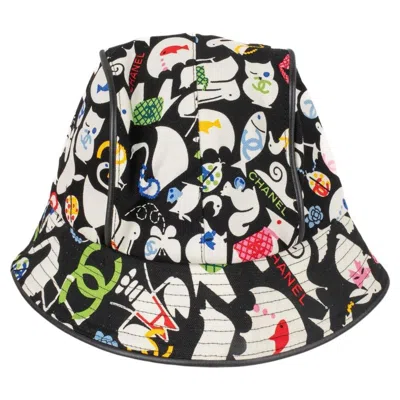Pre-owned Chanel Black Cotton Bucket Hat, 2007