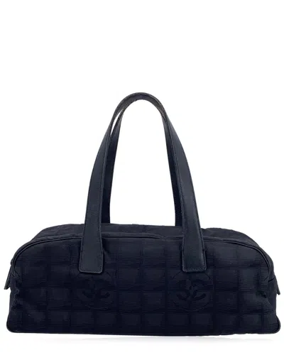 Pre-owned Chanel Black Cotton Handbag (authentic Pre-loved)