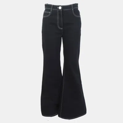 Pre-owned Chanel Black Cotton Pants It 34