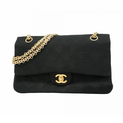 Pre-owned Chanel Black Cotton Shoulder Bag ()