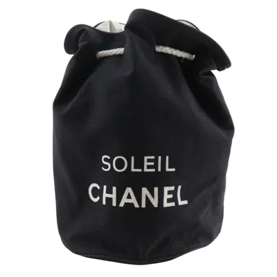 Pre-owned Chanel Black Cotton Shoulder Bag ()