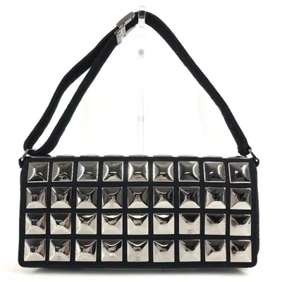 Pre-owned Chanel Black Cotton Shoulder Bag ()