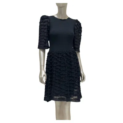 Pre-owned Chanel Black Cotton-modal Dress - 2012 Collection Sz.36