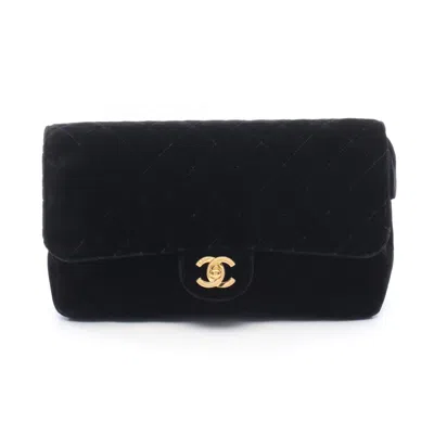 Pre-owned Chanel Black Fabric Backpack Handbag ()