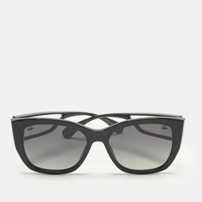 Pre-owned Chanel Black Gradient 5429 Cc Butterfly Sunglasses