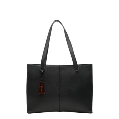 Pre-owned Chanel Black Grained Calfskin Shoulder Bag Tote Bag ()