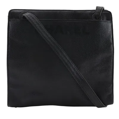 Pre-owned Chanel Black Grained Calfskin Tote Bag ()