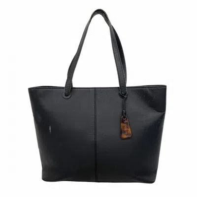 Pre-owned Chanel Black Grained Calfskin Tote Bag ()