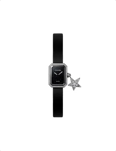 Pre-owned Chanel Black H7943 Première Lucky Star Stainless-steel And 0.30ct Diamond Quartz Watch