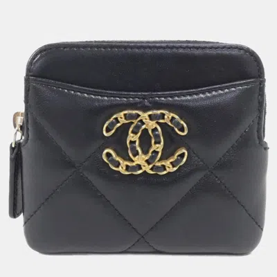 Pre-owned Chanel 19 Line Wallet/coin Case