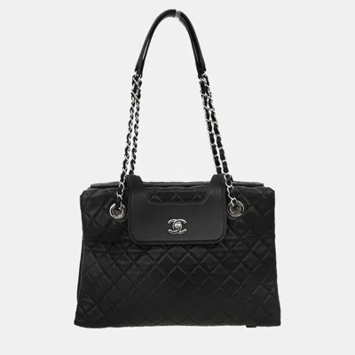 Pre-owned Chanel Black Lambskin Tote Handbag