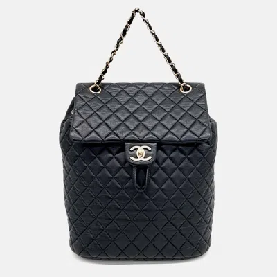 Pre-owned Chanel Black Leather Backpack