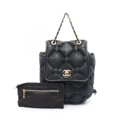 Pre-owned Chanel Black Leather Backpack ()