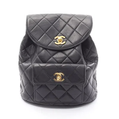 Pre-owned Chanel Black Leather Backpack ()