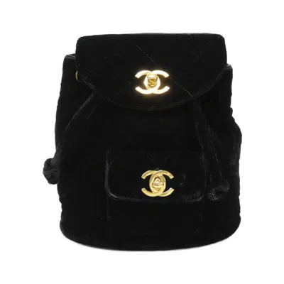 Pre-owned Chanel Black Leather Backpack ()