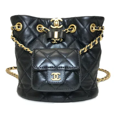 Pre-owned Chanel Black Leather Backpack ()