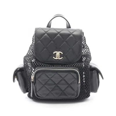 Pre-owned Chanel Black Leather Backpack ()