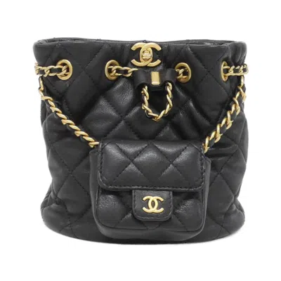 Pre-owned Chanel Black Leather Backpack ()