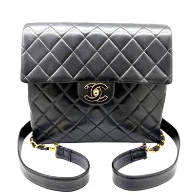 Pre-owned Chanel Black Leather Backpack ()