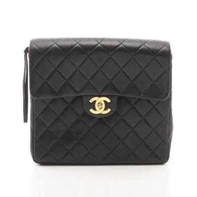 Pre-owned Chanel Black Leather Backpack ()