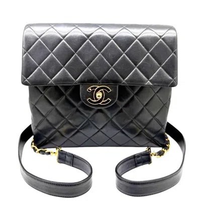 Pre-owned Chanel Black Leather Backpack ()